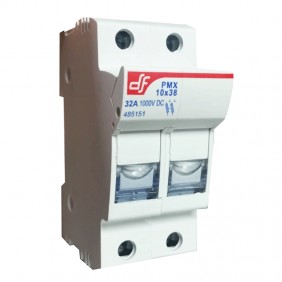 Wimex 5450123F Sicherungshalter für PV-Anlagen 2 Pole 32 A 1000 V DC 10x38 mm