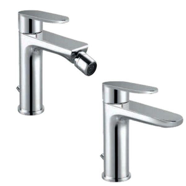 Keller TAPS Paar Einhebel-Waschbecken und Bidet Winter verchromt WN20CR-WN30CR