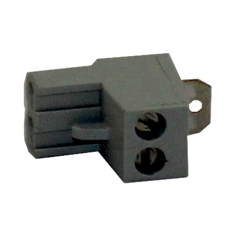 Wolf Gegenstecker grau 2-polig mit Brücke, für KM-Modul