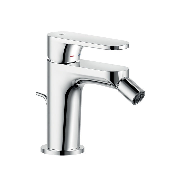 Nobili Einhebel-Bidetmischer H. 13,5 T. 11,2 cm, energiesparend, Ablauf mit Snap-System, mit Durchflussbegrenzer, schwenkbarer Strahl, Chromoberfläche YOYO YO126119/1CR