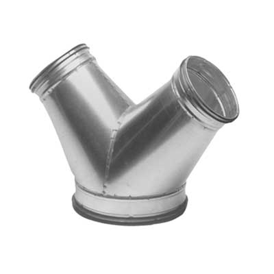 Lindab YVU 45° 80/80 80 – Y-Stück 45°, Rohr 80 mm, Ausführung Safe