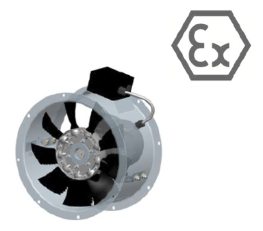 Ziehl-Abegg DN50V-4YK.B7.29.G9 – Axialventilator, ATEX, Ø 500 mm, 0,75 kW, 230/400 V