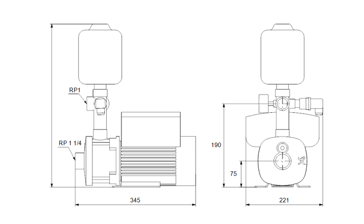 GRUNDFOS Druckerhöhungsanlage CMBE 5-3 Art. 97755487
