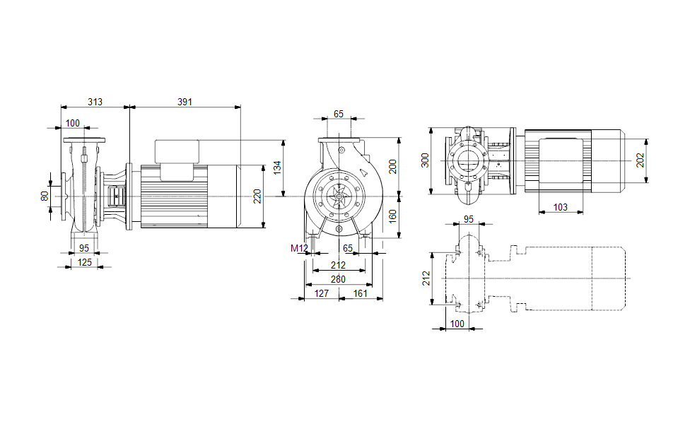 GRUNDFOS Eintauchpumpe Für Werkzeugmaschine MTB 65-160/158 Art. 96580729