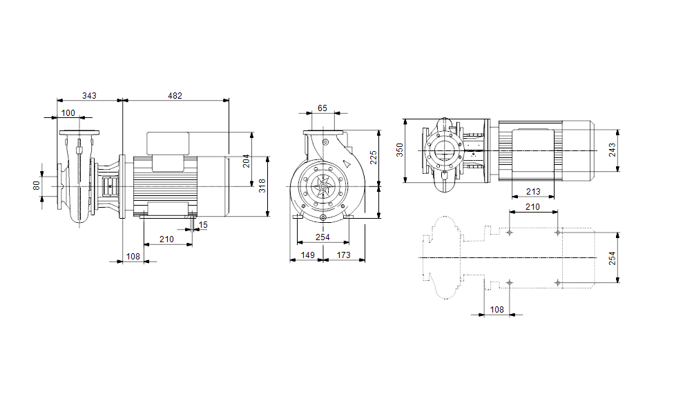 GRUNDFOS Eintauchpumpe Für Werkzeugmaschine MTB 65-200/183 Art. 96580751