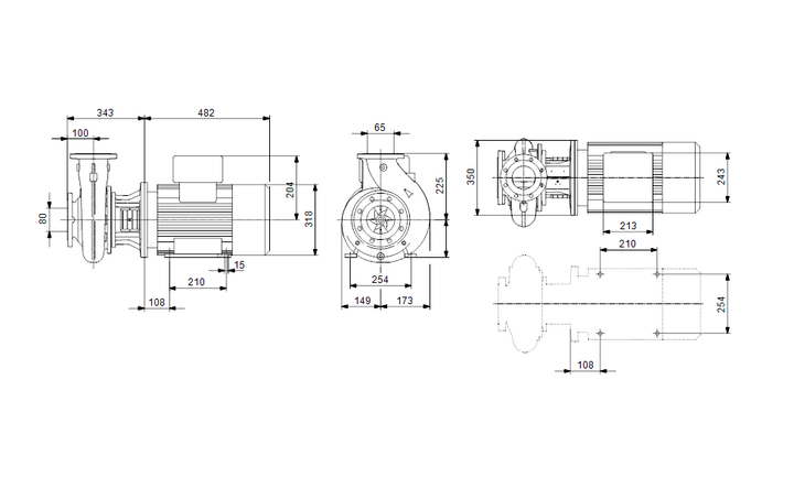 GRUNDFOS Eintauchpumpe Für Werkzeugmaschine MTB 65-200/183 Art. 96580751