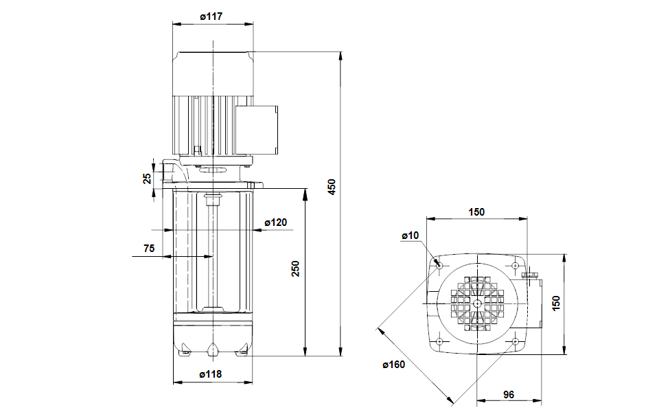 GRUNDFOS Eintauchpumpe MTA 4-250 Art. 96430491