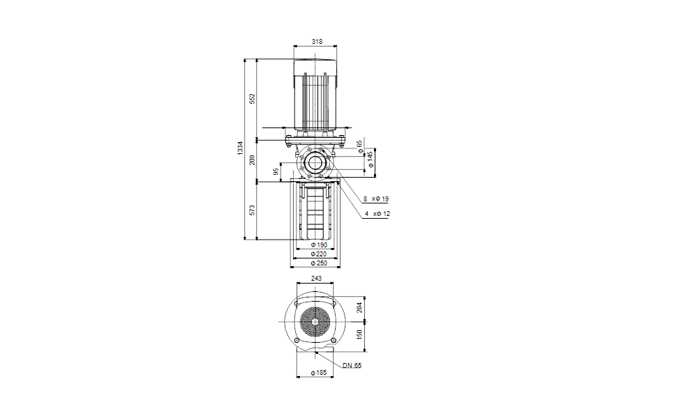GRUNDFOS Eintauchpumpe MTR 32-7/7 A-F-A-HUUV Art. 96429612