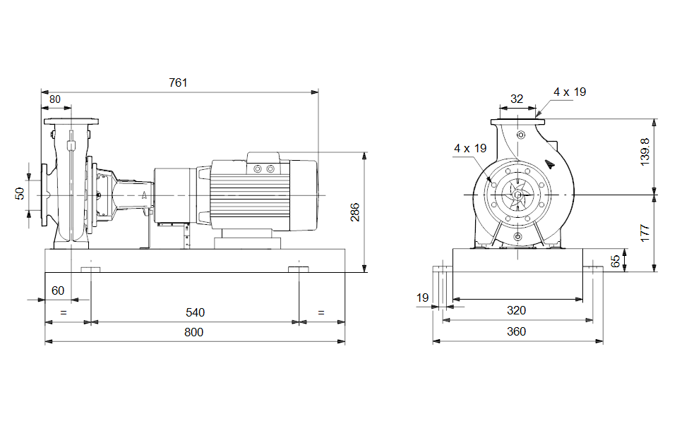 GRUNDFOS Normpumpe NK 32-125/130 Art. 96626896
