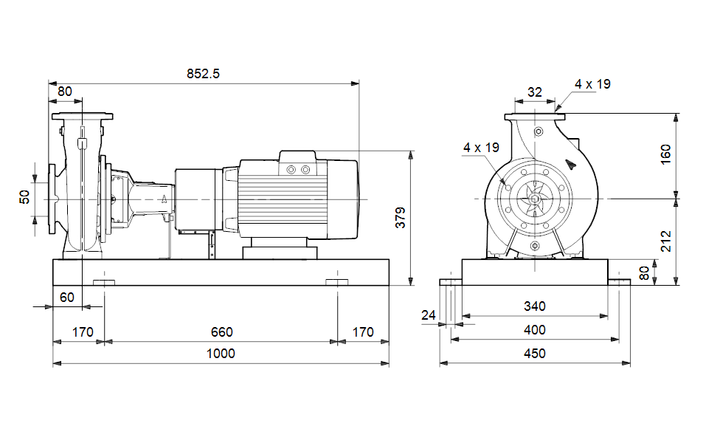 GRUNDFOS Normpumpe NKE 32-160/139 Art. 96600314