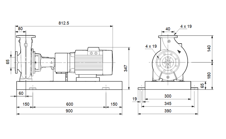 GRUNDFOS Normpumpe NKE 40-125/105 Art. 96600410