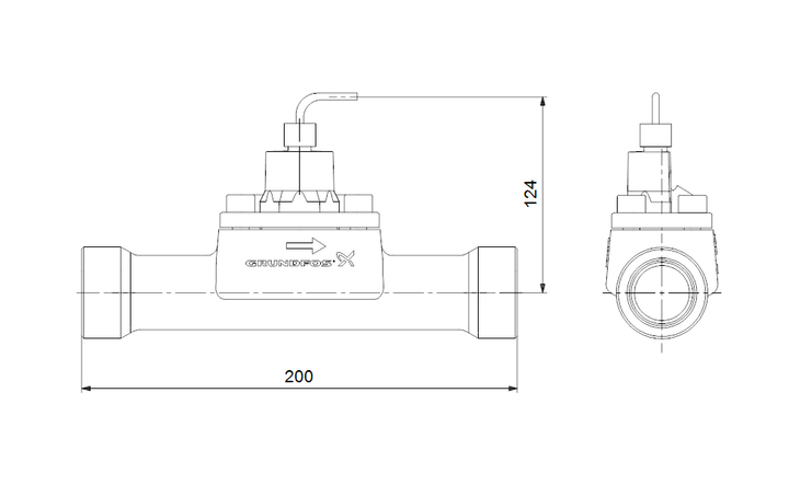 GRUNDFOS Sensore VFI/-0.6-12m/1/ C/M5.00-X/VG6/SS/05B/AC-1 Art. 97688343