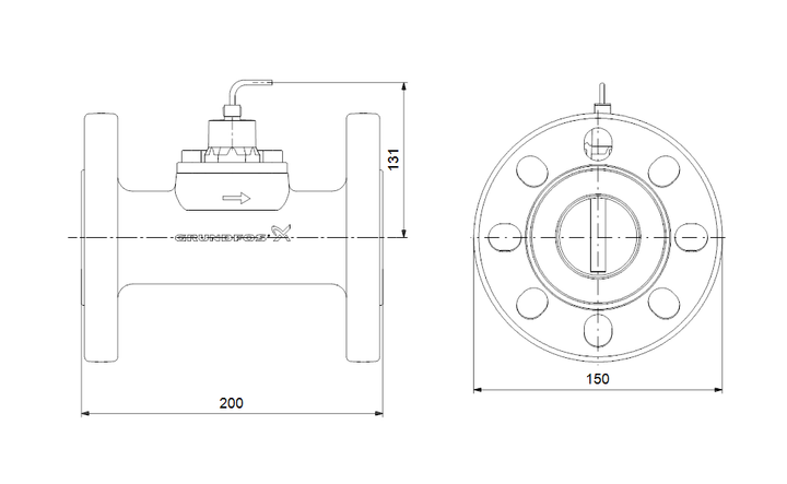 GRUNDFOS Sensore VFI/---2-40m/1/ C/M5.00-X/EG6/SG/31F/AC-1 Art. 97686143