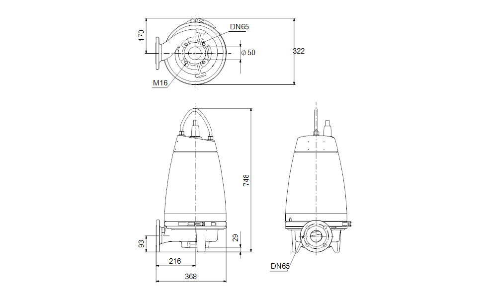 GRUNDFOS Tauchmotorpumpe SE1.50.65.30.A.2.50D.B Art. 96177630