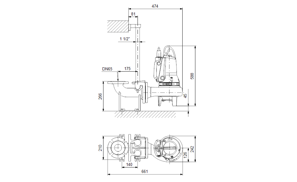 GRUNDFOS Tauchmotorpumpe SL1.50.65 .11.E.2.50B Art. 96878455