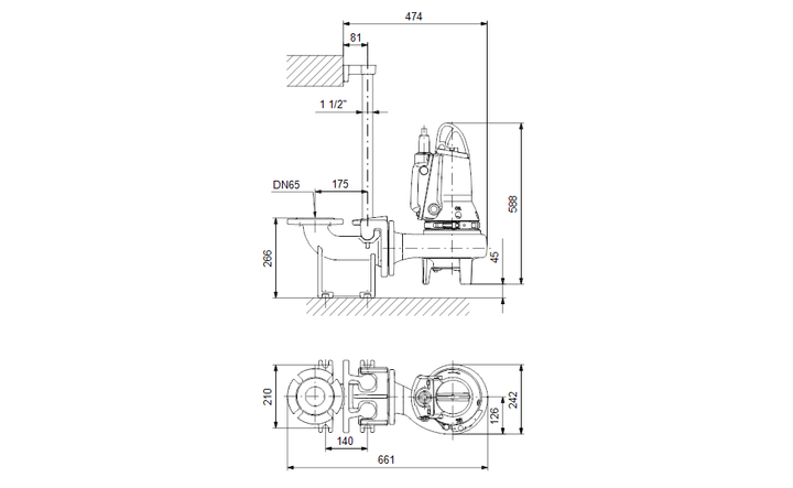 GRUNDFOS Tauchmotorpumpe SL1.50.65 .11.E.Ex.2.50B Art. 96878457