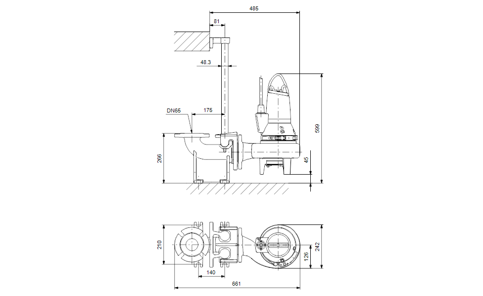 GRUNDFOS Tauchmotorpumpe SL1.50.65 .11.Ex.2.50B Art. 96104131
