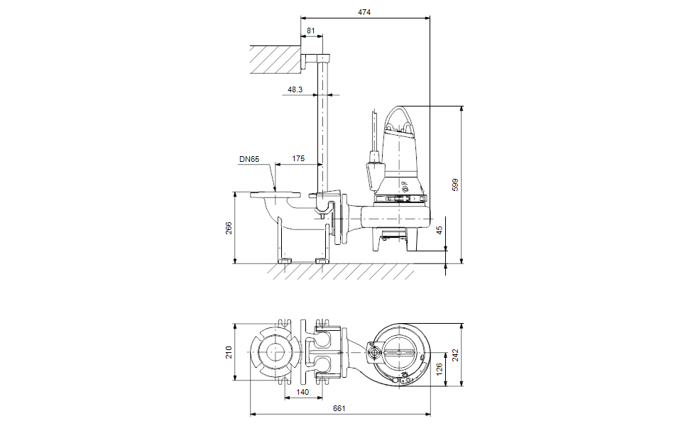 GRUNDFOS Tauchmotorpumpe SL1.50.65 .15.Ex.2.50B Art. 96104120