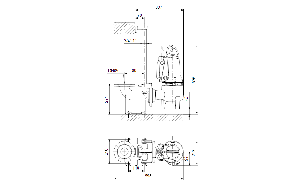 GRUNDFOS Tauchmotorpumpe SLV.65.65 .15.E.Ex.2.50B Art. 96878504