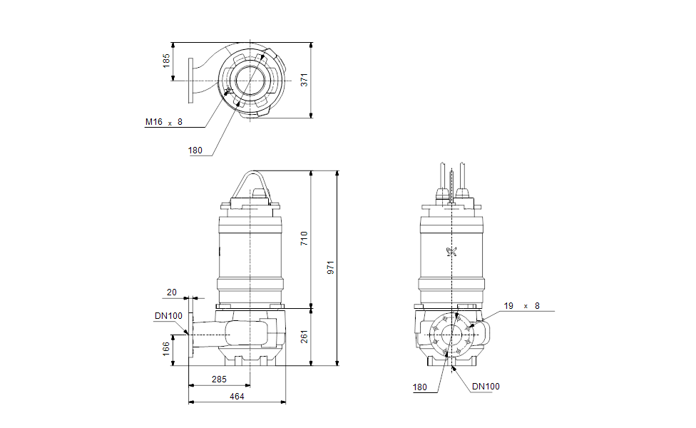 Grundfos Tauchmotorpumpe S1.80.100.125.4.50H.H.275.R.N.D.511 -Art.96811036