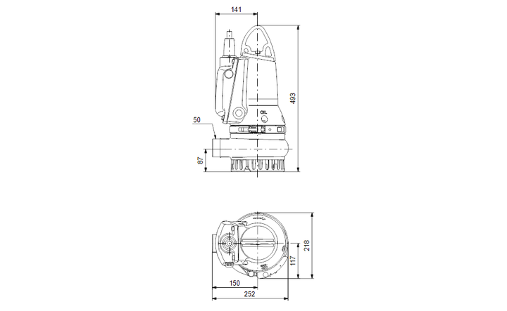 GRUNDFOS Tauchmotorpumpe DP10.50.09.E.EX.2.1.502 Nr. 96877479