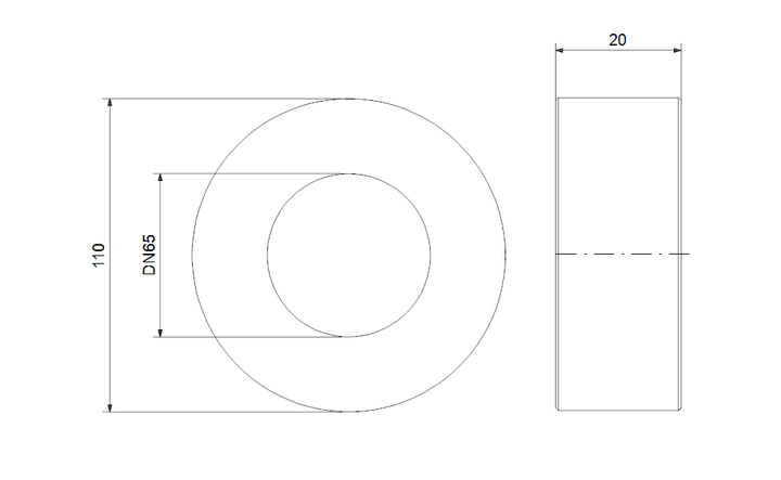 GRUNDFOS Acc.adaptor DN65 PN6 20 Art. 98391273