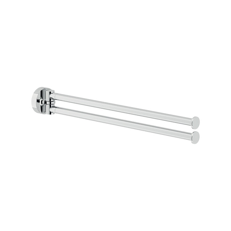 Nobili Wand-Doppeltuchhalter, schwenkbar, Chrom-Finish ZEN ACPL22/2XCR