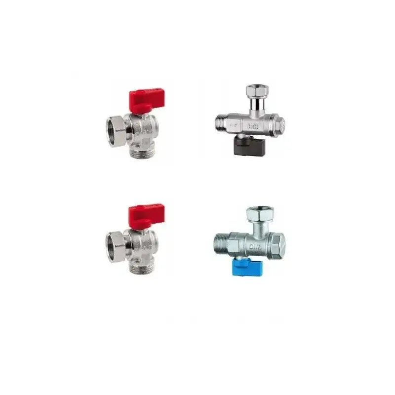 Samee MAG-KIT-02 Eckventil-Set mit Filtern für Gas-Kombithermen, Heizungsventil mit Magnet