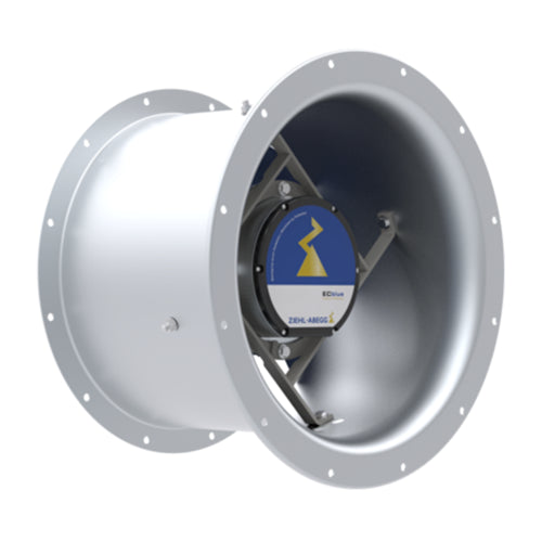Ziehl-Abegg DN50A-ZIW.DG.19.G9 – Mitteldruck-Axialventilator, Ø 500 mm, 2600 W, 400 V, 11317 m³/h