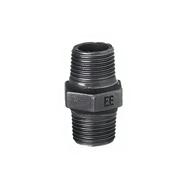 Zawiercie Doppelnippel 2 1/2″, schwarz