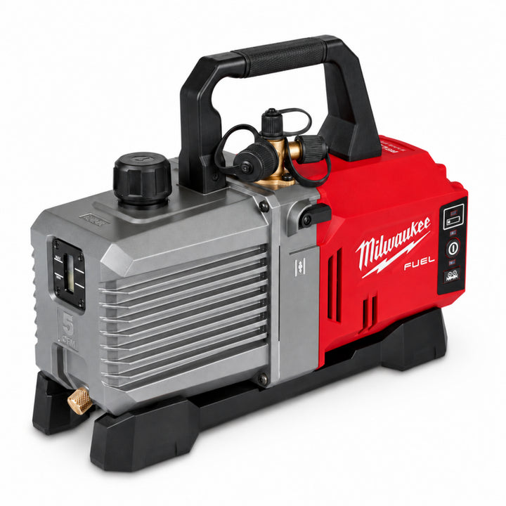 Milwaukee M18 FVP5–801 Vakuumpumpe mit Ladegerät und Akku
