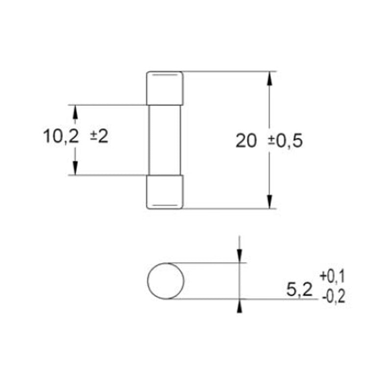 Italweber ITW 0105016 Zylindrische Sicherung 16 A 250 V