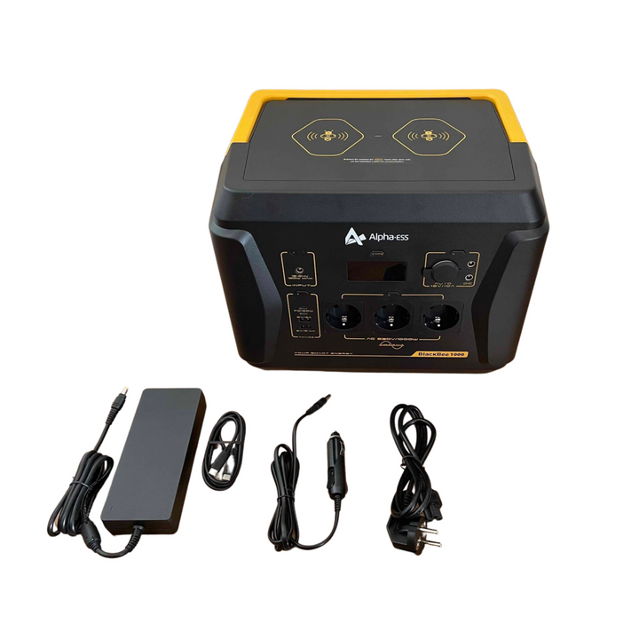 Alpha ESS Tragbarer Strom- und Energiespeicher BlackBee1000 mit 1.000Wh - nur 10,2kg