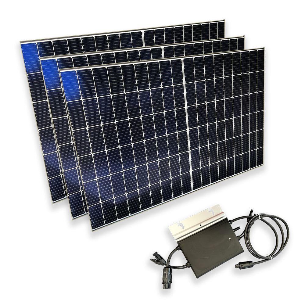 Solarics Pro Balkonkraftwerk Glasmodul mit Wechselrichter SO1600 - 1365 W