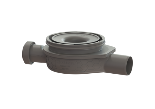 Grundkörper Der Ultraflache 79 DN 50, seitl. Zulauf DN 40, GV 50 mm