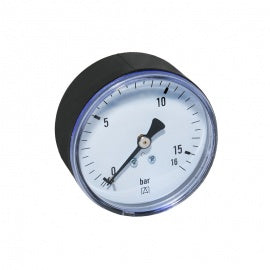 Afriso Rohrfeder-Manometer Manometer 0 – 16bar Anschluss hinten 1/4“ AG Ø 63mm 63540