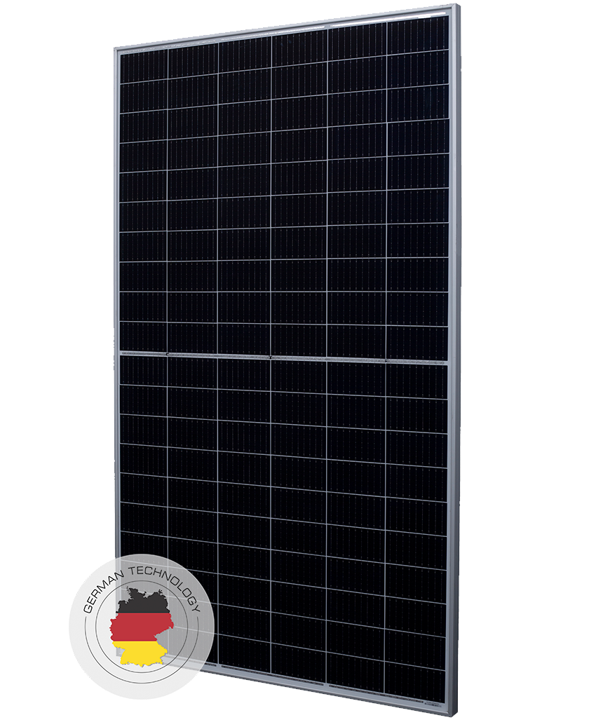 AE Solarmodul Aurora AE450MD-120 Monokristallin Half-Cut Cell Mono-Facial 450W Schwarzer Rahmen