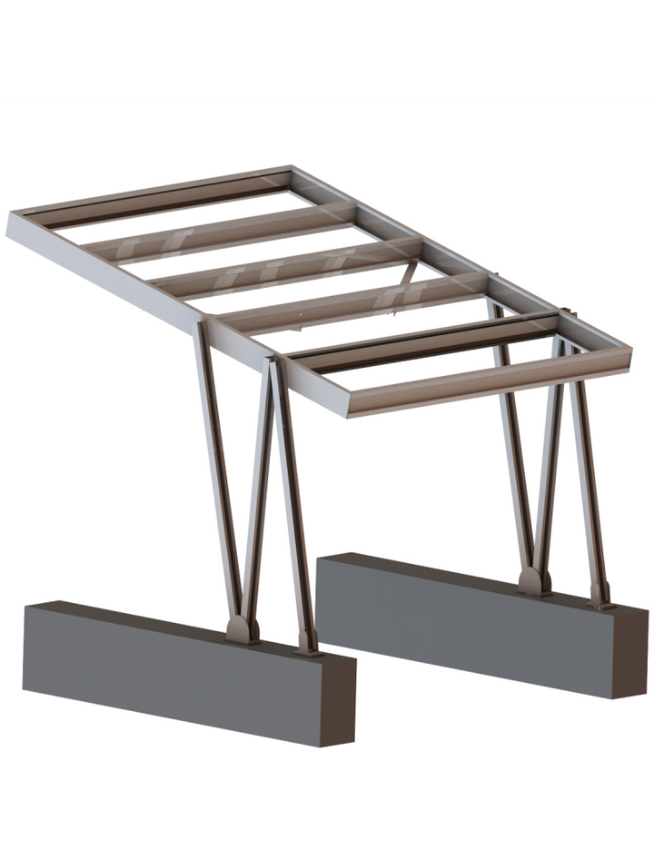 ALUMERO Photovoltaikunterstand Carport 40 Stellplätze