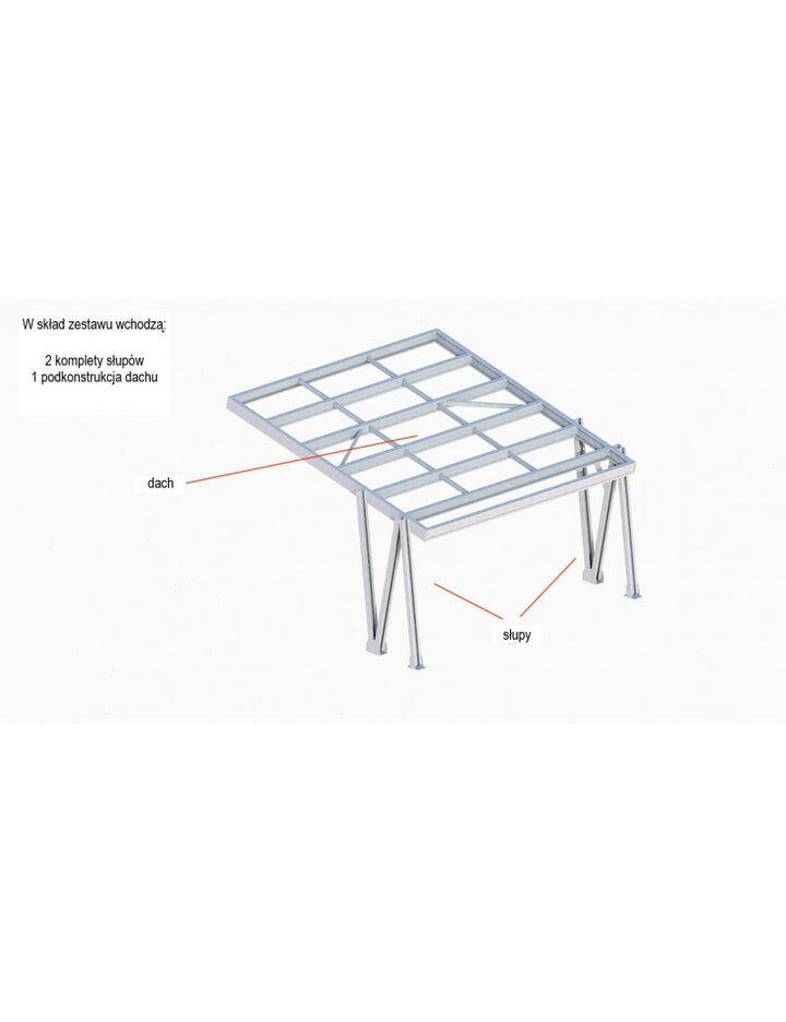 ALUMERO Photovoltaikunterstand Carport 40 Stellplätze