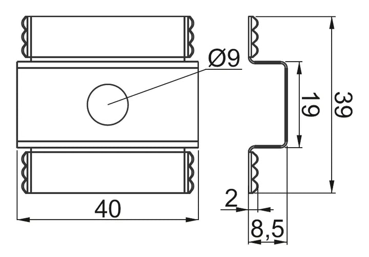Baks Erdungspad für Rahmen von PUP-Photovoltaikmodulen