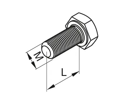 Baks Sechskantschraube SSZ8x30E A2 (1.4301)