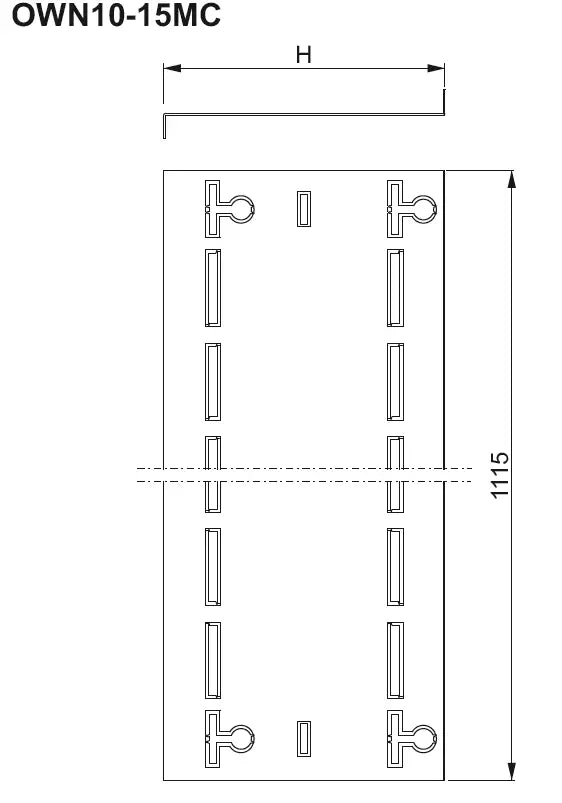 Baks Universeller Windschutz verstellbare Länge OWN15MC (komplett mit 2 St. Länge je 1115mm)