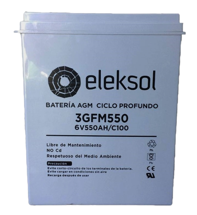 Eleksol AGM Batterie 6V/550Ah