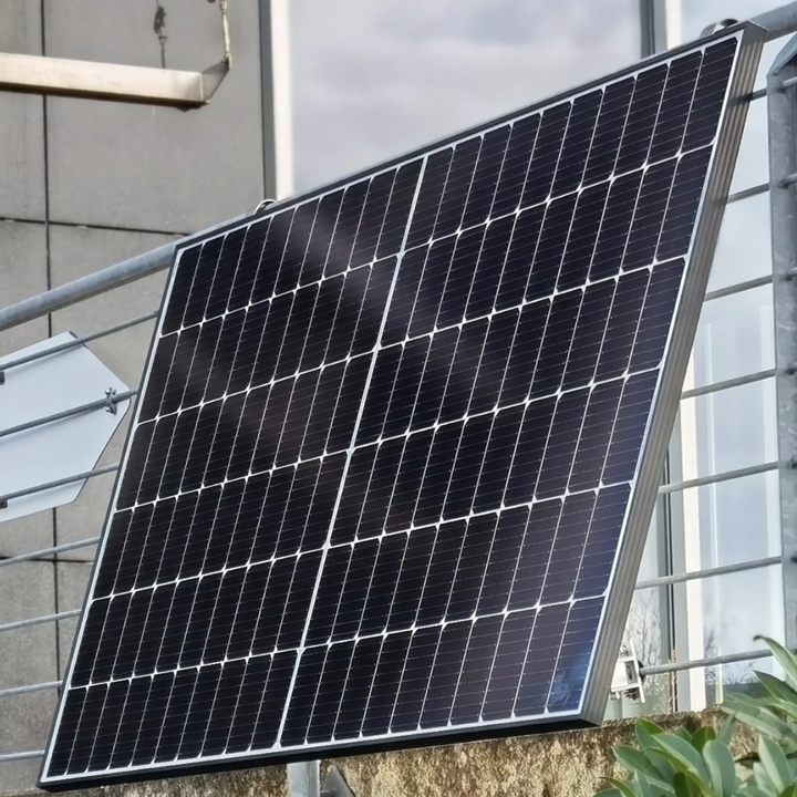 Balkonkraftwerk Halterung PV-Halterung Balkon Montageset schwarz