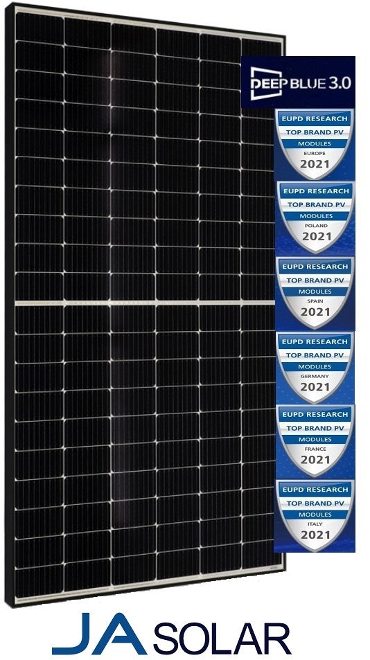 JA SOLAR Solarmodul JAM72S20-HC MONO 465W MR Schwarzer Rahmen