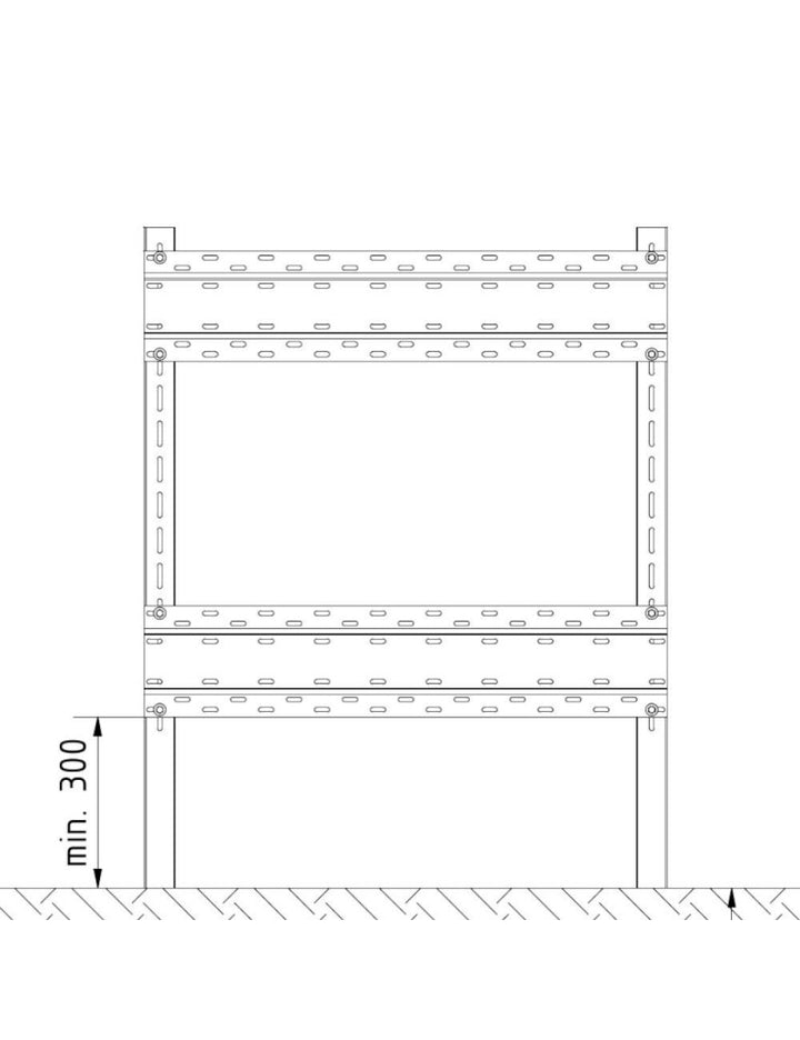K500 Montageschiene L2000 für Wechselrichter