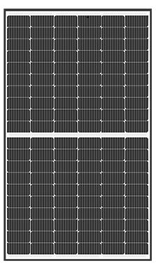 KIOTO Solarmodul KPV ME NEC 380Wp mono halfcut Schwarzer Rahmen