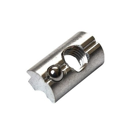 Krajiczech Alu-Schnappmutter M8 ins Profil mit Sperrkugel KARTON 100 Stk