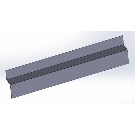 Krajiczech Hintere Abdeckplatte aus Aluminium JIH für Paneellänge 1960 mm
