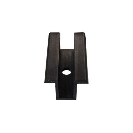 Krajiczech Universal-Zentralgriff aus schwarzem Aluminium - Länge 70 mm